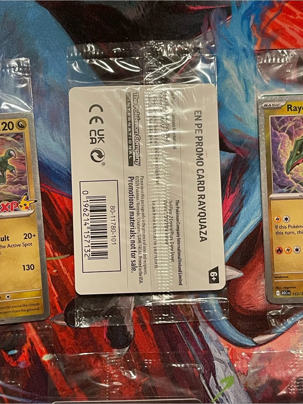 2026 TCG Pokémon XP Worlds Rayquaza PXP Promo Card